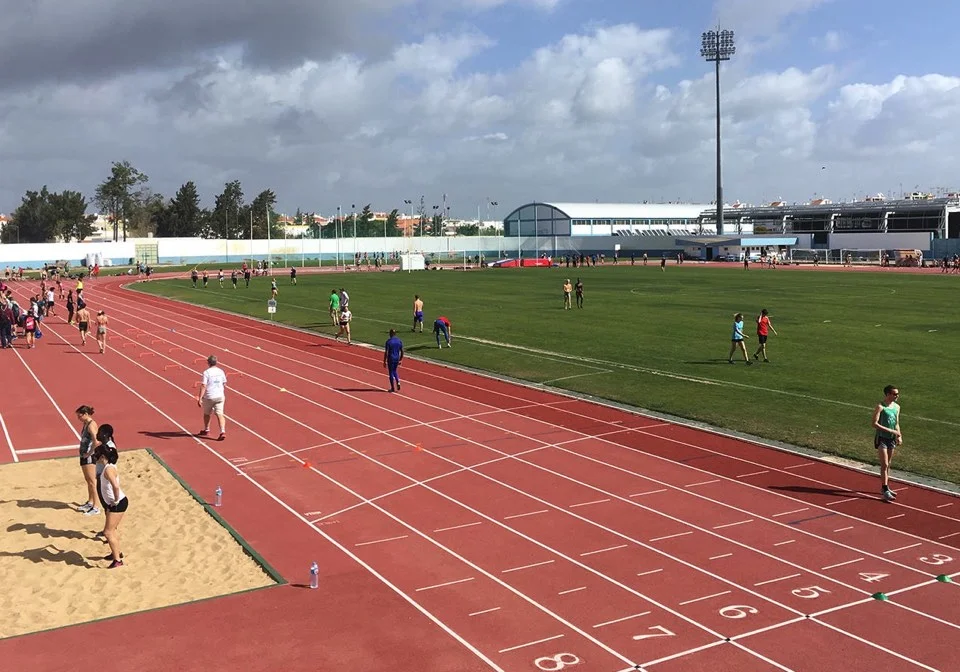 Athletes training in Vila Real de Santo Antonio