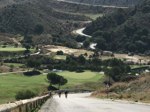 Road Cyclists in Benahavis, Andalusia, Spain