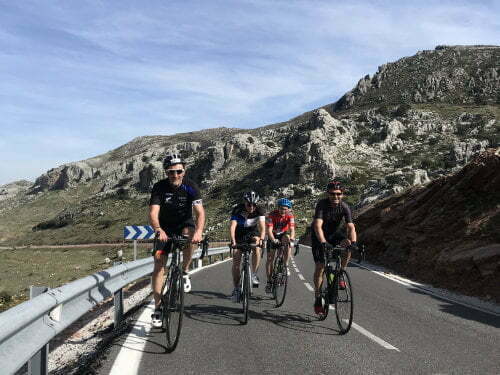 Cyclists in Ronda