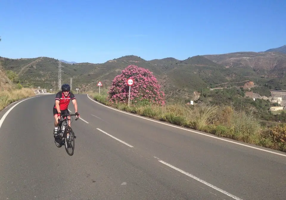 Cyclist on Istan road