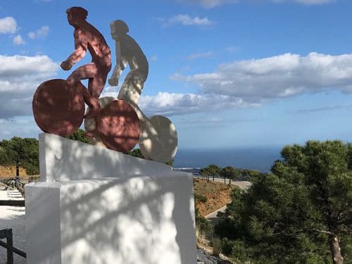 Cycling view point in Estepona, Costa del Sol
